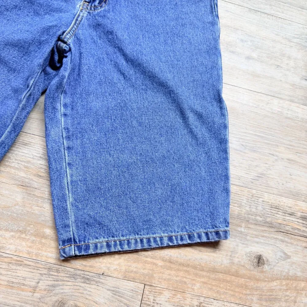 Vintage Y2K FIRHINE Jeans Eco-Wash Denim Jorts Shorts 25 Waist Baggy Skater